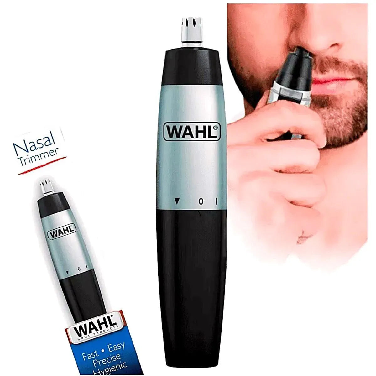 Wahl Nasal Trimmer, Detachable Attachment, Easy Cleaning, Cordless Trimmer, Blade Guard, Aa Battery Included,