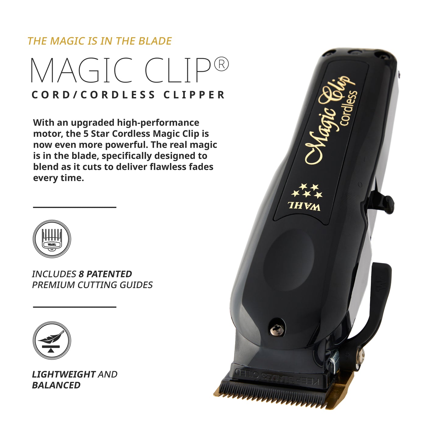 Magic Clip™ Black Cordless - 5 Star Series