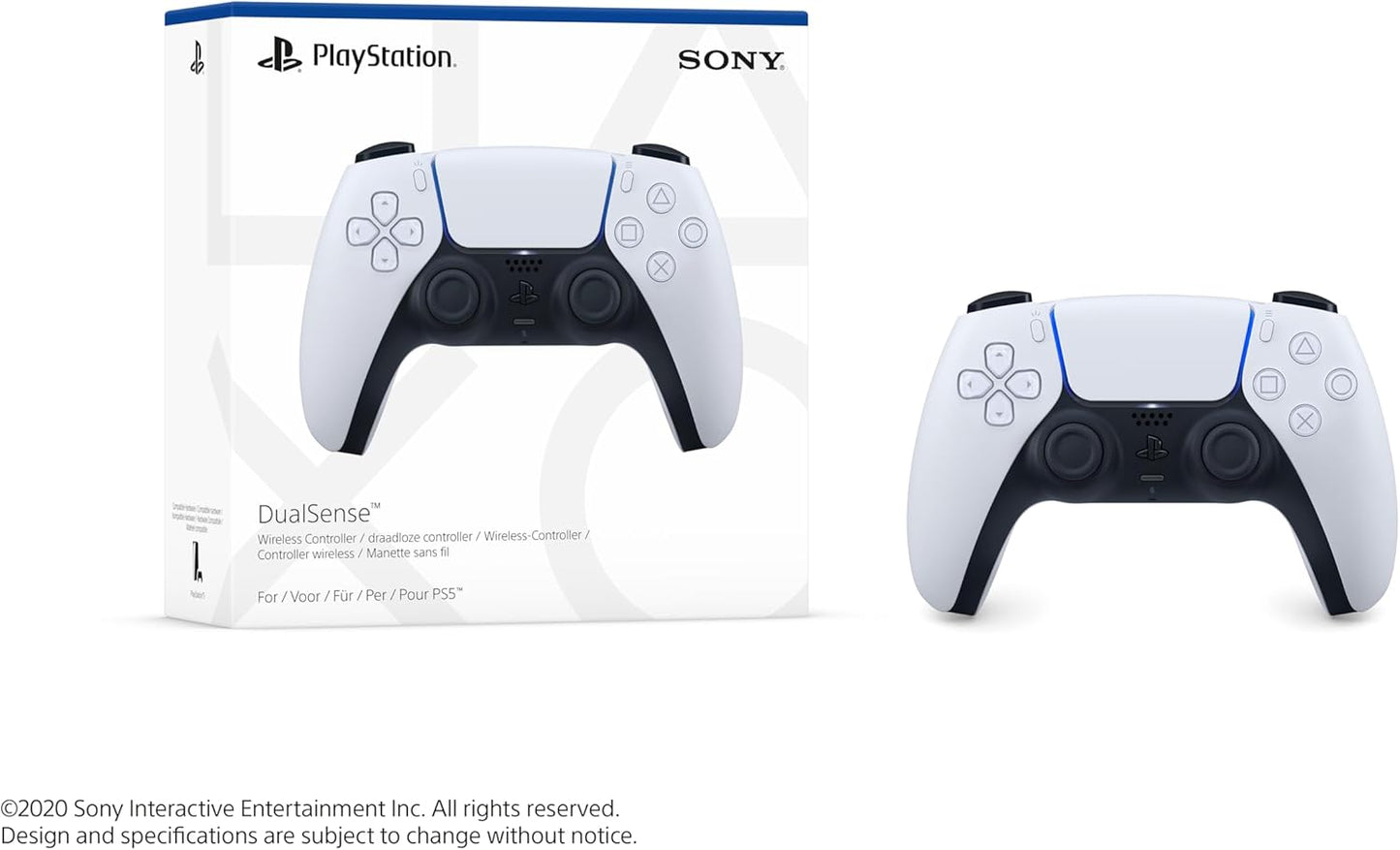 Sony PlayStation DualSense Wireless Controller White for PlayStation 5