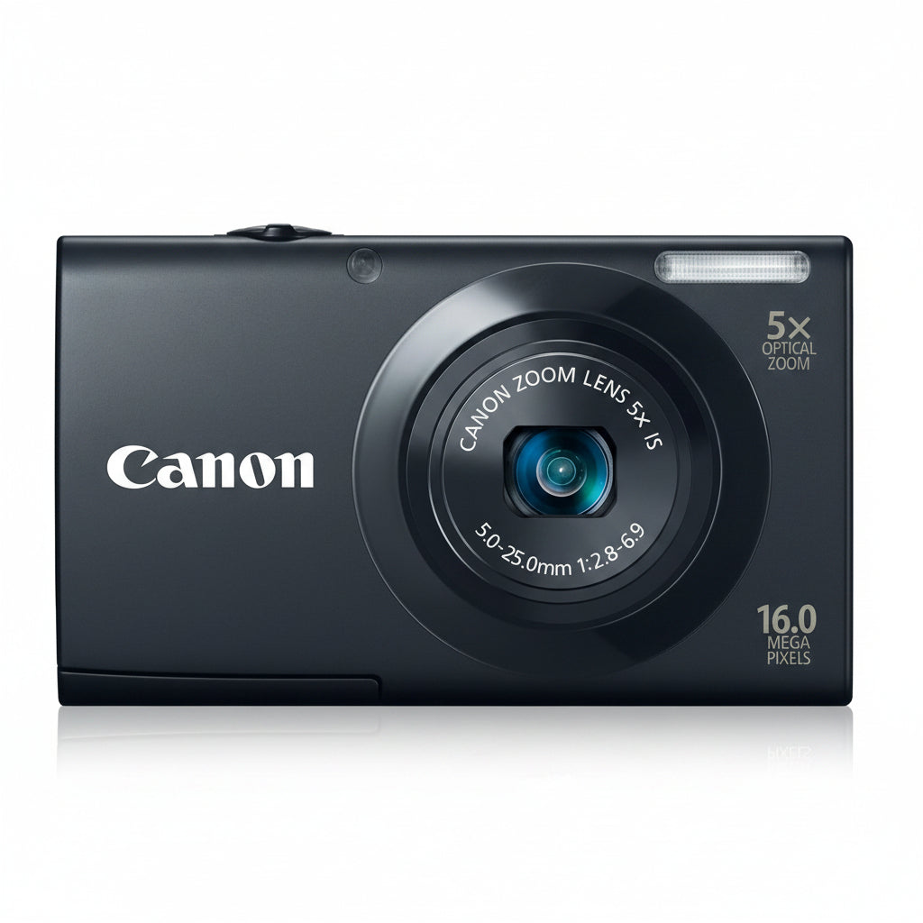 Canon PowerShot A3400 IS 16.0 MP Digital Camera with 5x Optical Image Stabilized Zoom 28mm Wide-Angle Lens with 720p HD Video Recording and 3.0-Inch Touch Panel LCD (Black)