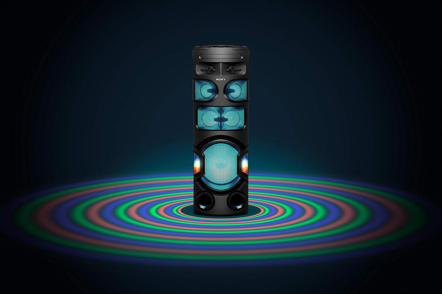 Sony MHC-V82D | High Power Party Speaker with Bluetooth, 360˚ and Long Distance Bass Sound | V82D Music System