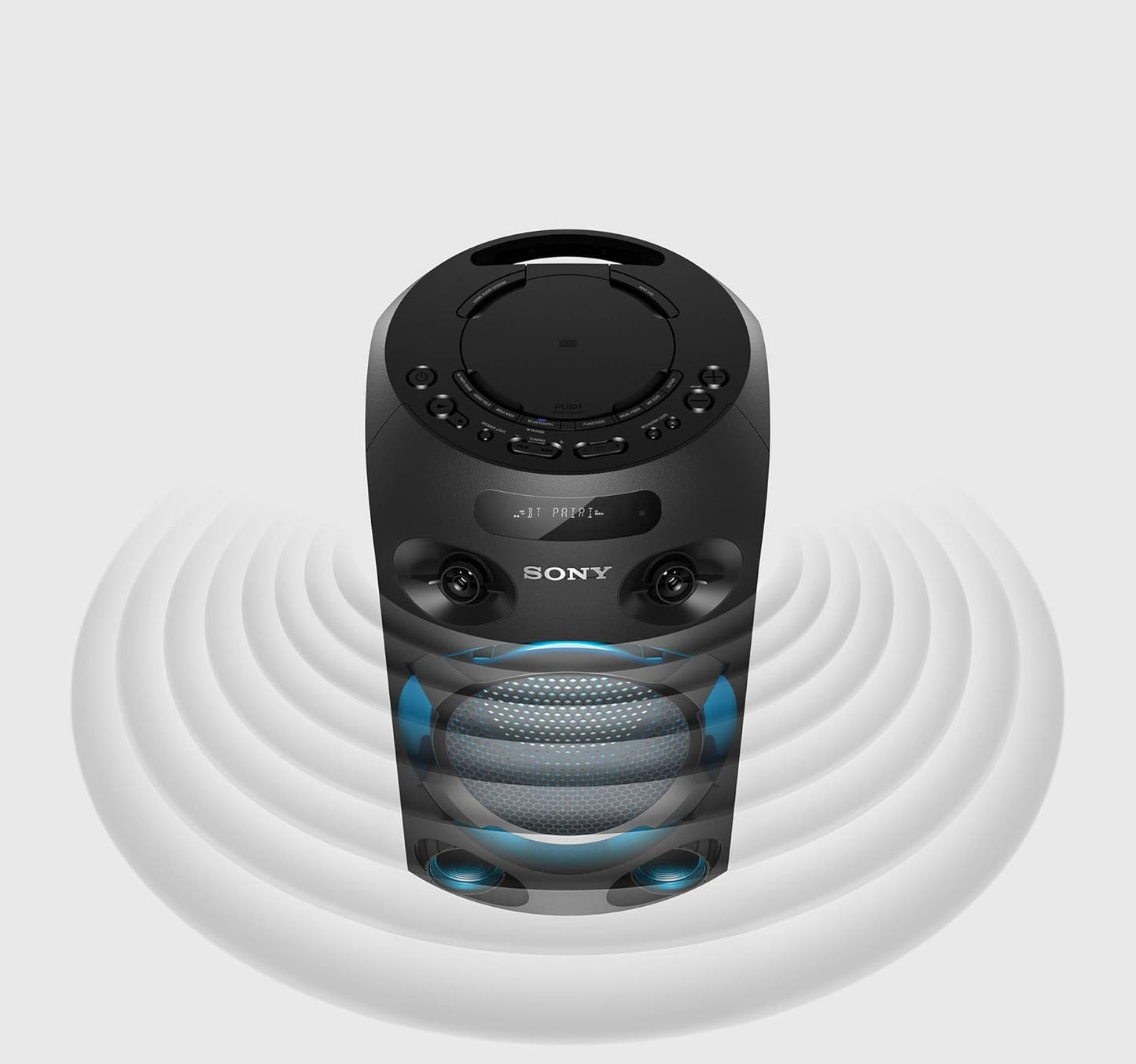 Sony MHC-V02 Home Audio Portable Party Speaker with Bluetooth, Karaoke and Jet Bass Booster