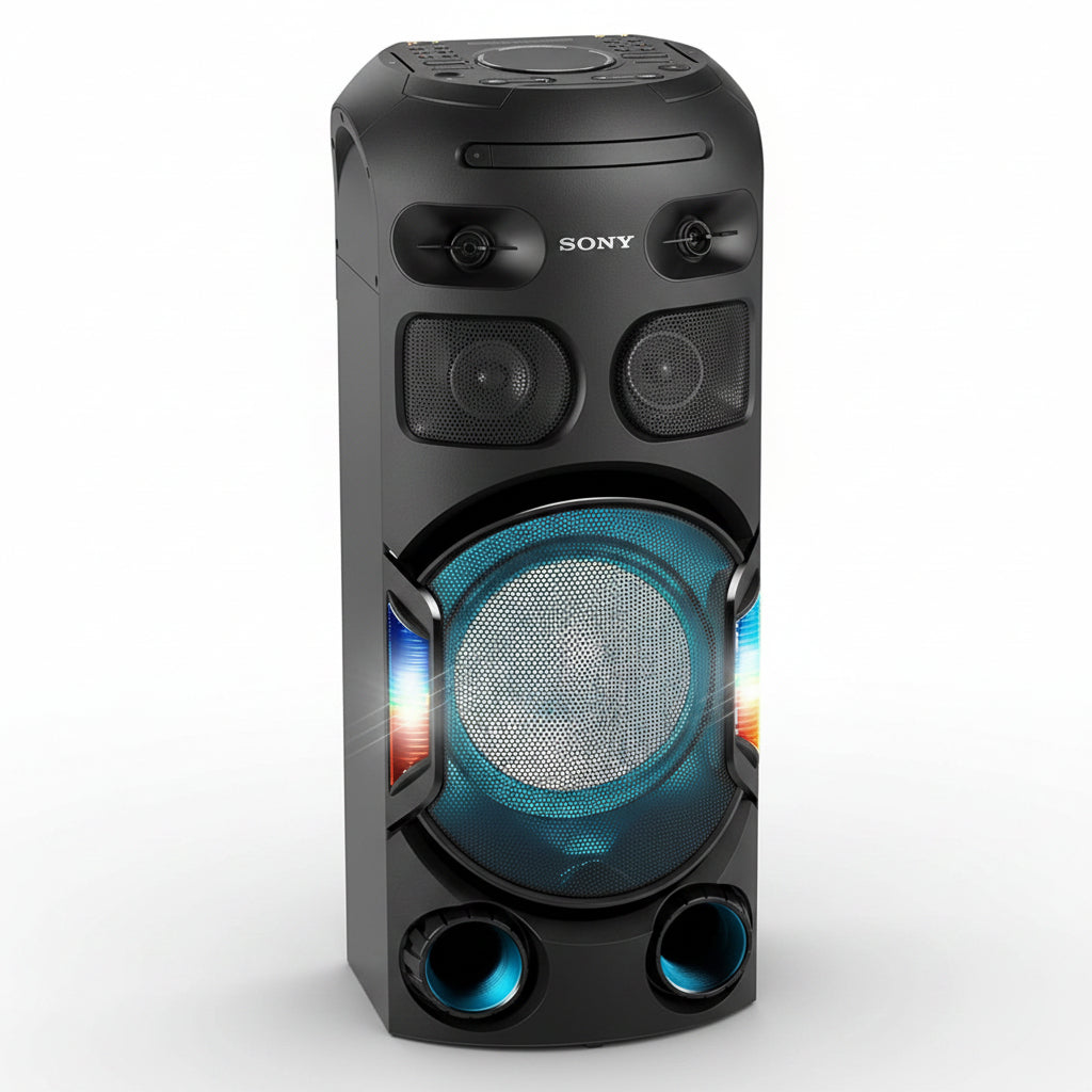 Sony MHC-V42D | High Power Party Speaker | One Box Music System with Multi Colour Lighting Effects