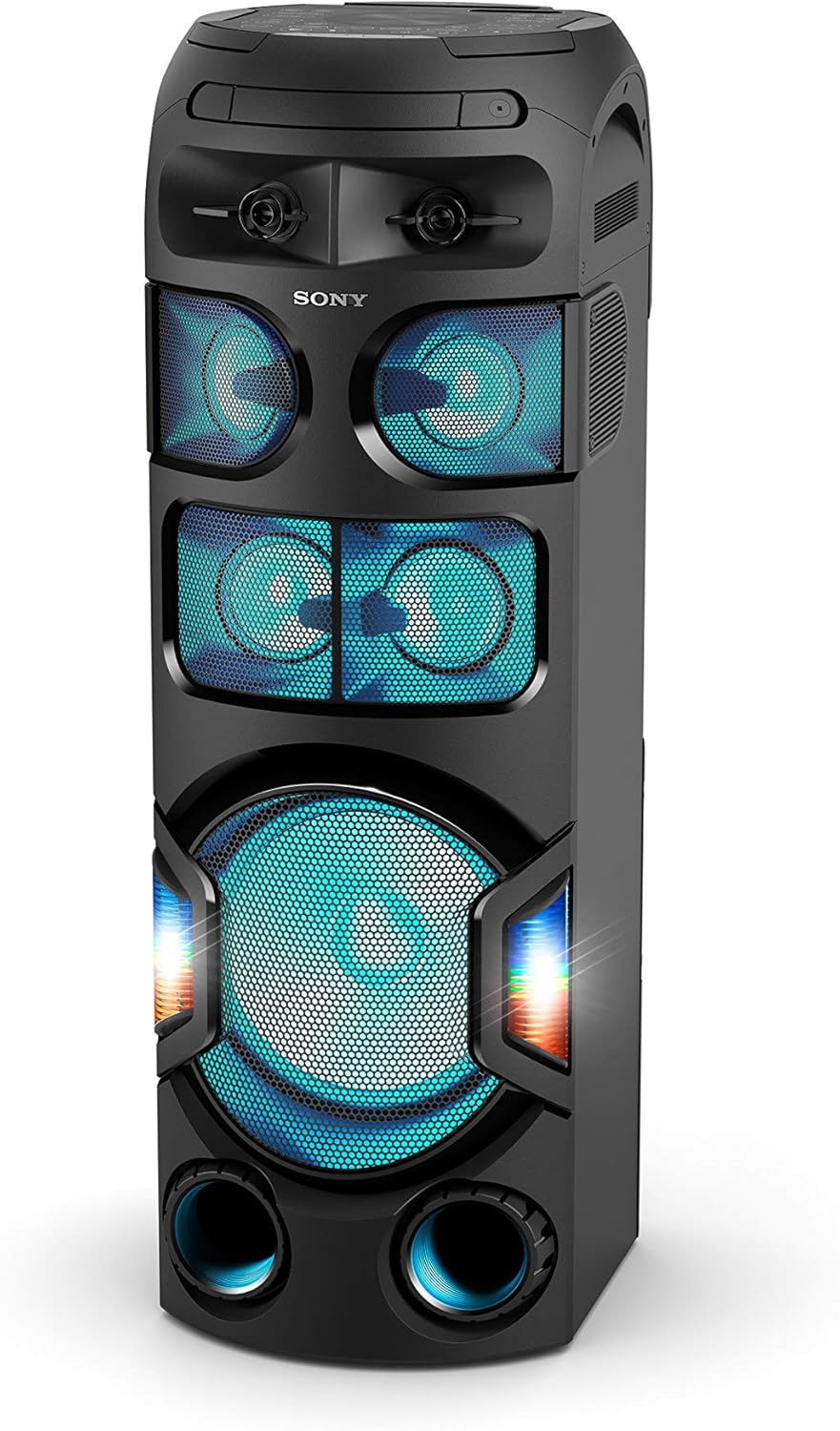 Sony MHC-V82D | High Power Party Speaker with Bluetooth, 360˚ and Long Distance Bass Sound | V82D Music System