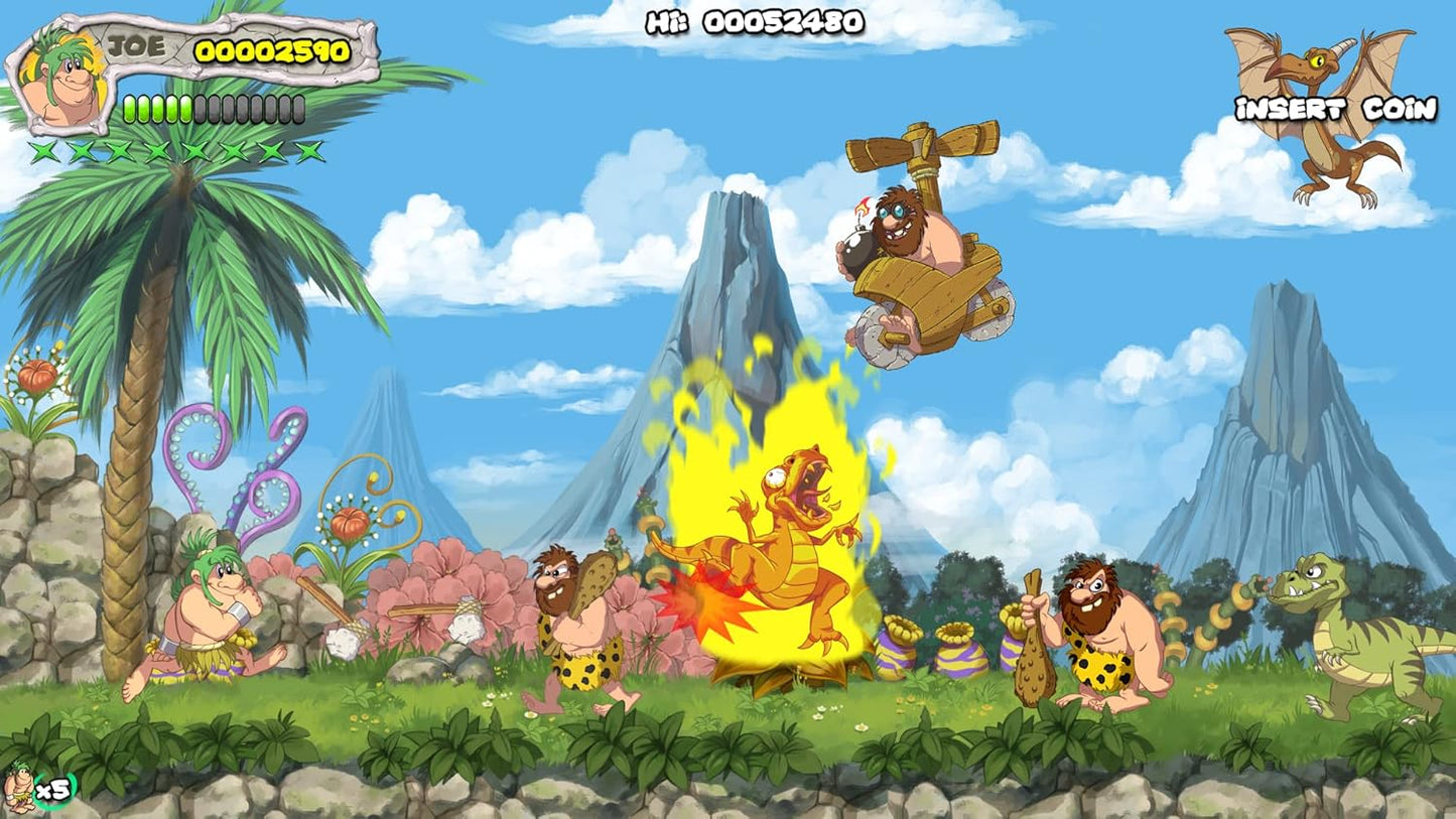 PS5 GAME NEW JOE & MAC CAVEMAN NINJA