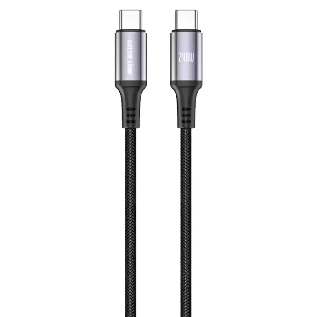 Green Lion Braided USB-C-C Braided Cable 1m 240W