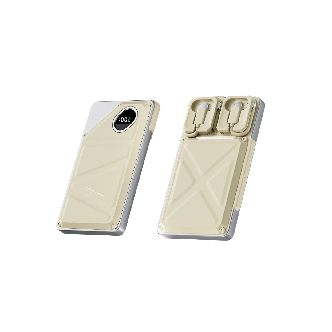 Porodo 10000mAh Power Bank Built-In Type-C & Lightning