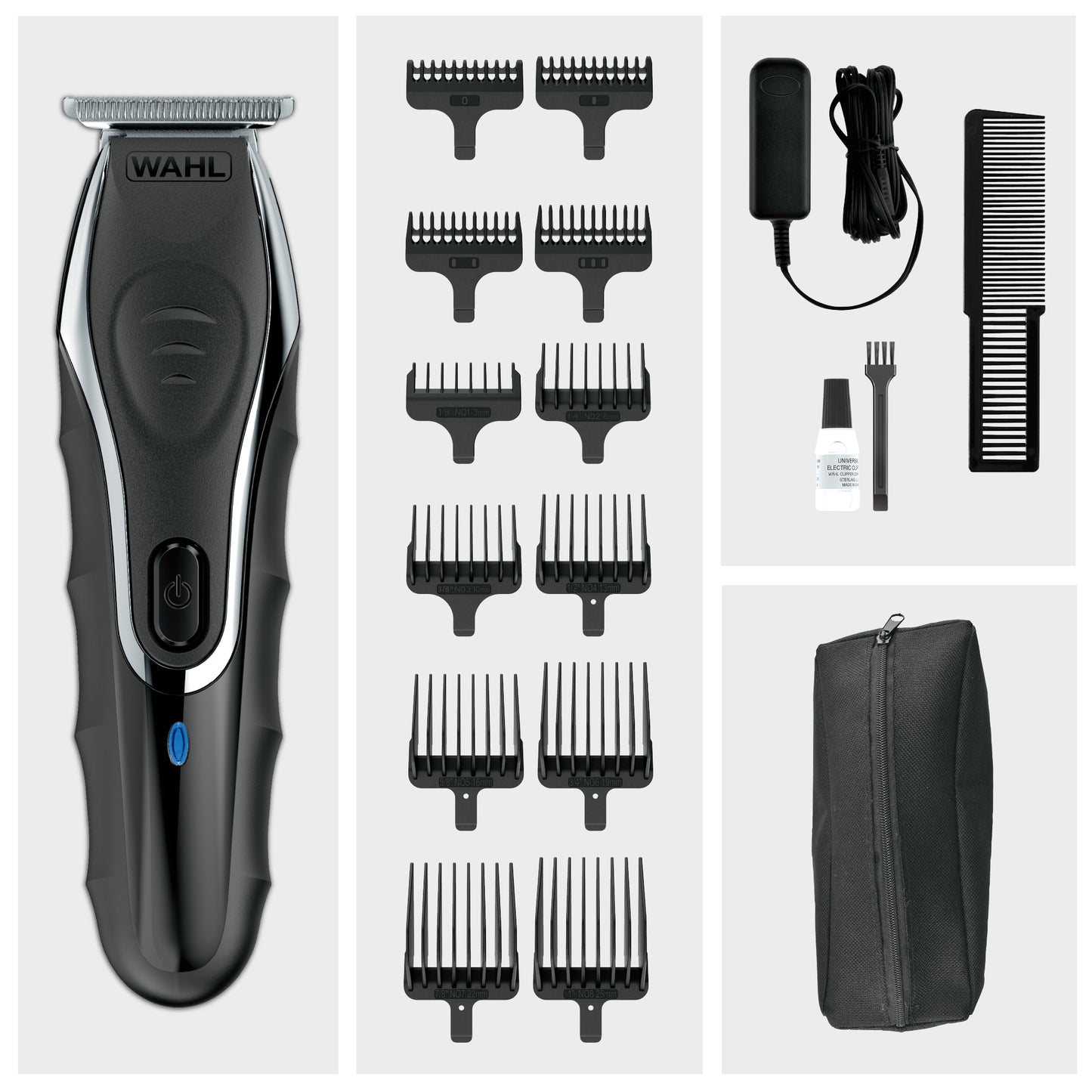 WAHL Aqua Blade Trimmer, Ultra-Close T-Blade For Wet & Dry Shaves, Long-Lasting Lithium-Ion Battery, Self-Sharpening Blades And Smart LED Indicator, 09899-927
