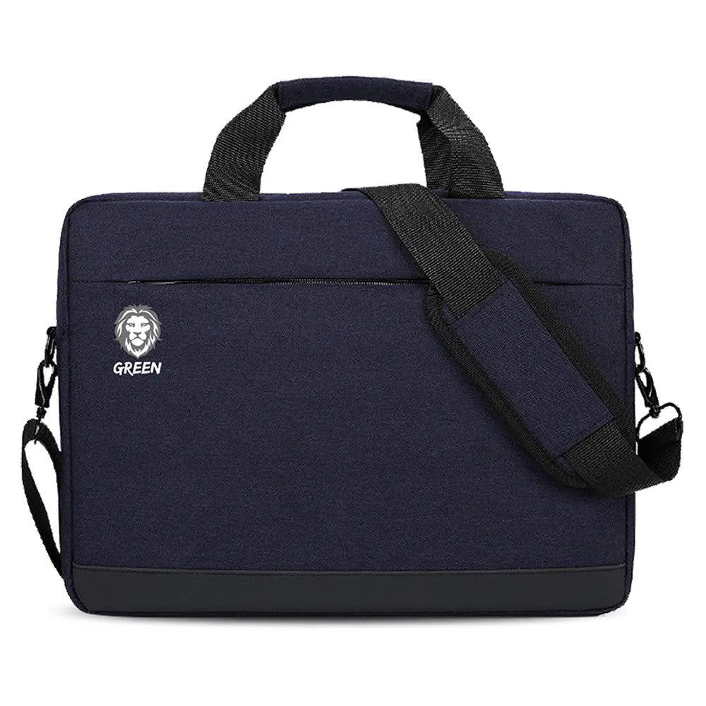 Green PULITO SHOCKPROOF LAPTOP BAG 15.6" , Blue | GNPSLBBL