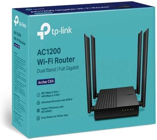 TP-LINK AC1200 WI-FI ROUTER ARCHER C64