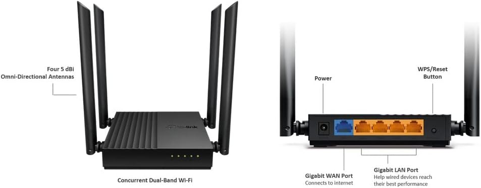 TP-LINK AC1200 WI-FI ROUTER ARCHER C64