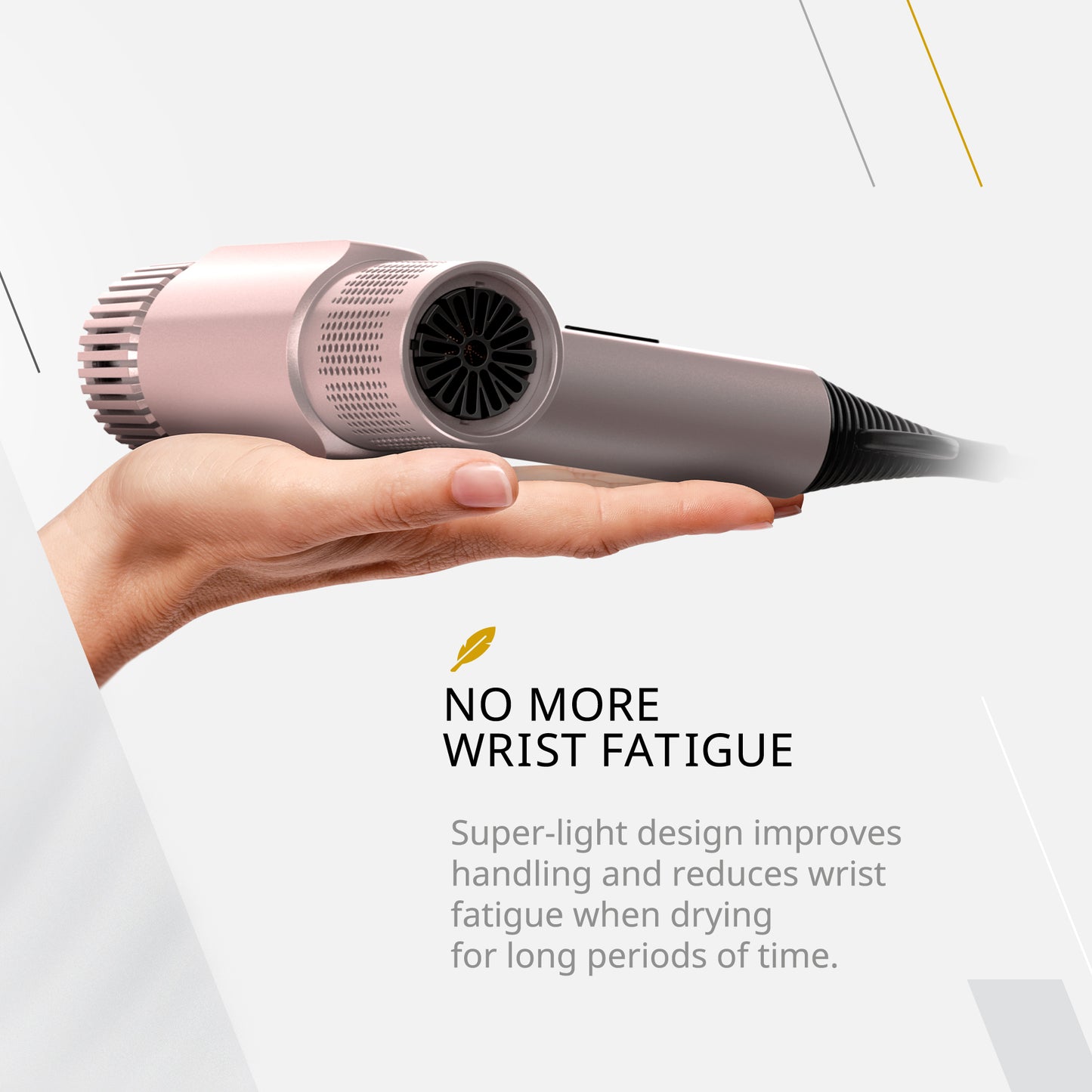Wahl Vanquish Professional Hair Dryer - Fast Drying - With Magnetic Accessories and Diffuser - Rose Gold