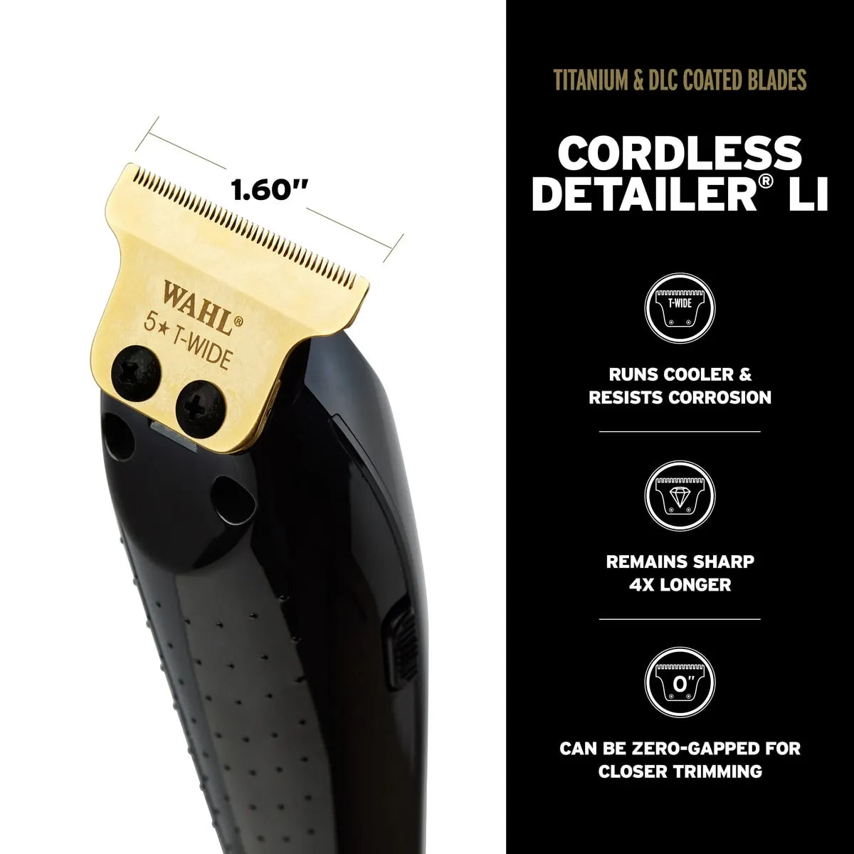 Wahl Professional Cordless Barber Combo, Cordless Magic Clip and Detailer Li, 100-Minute Run Time