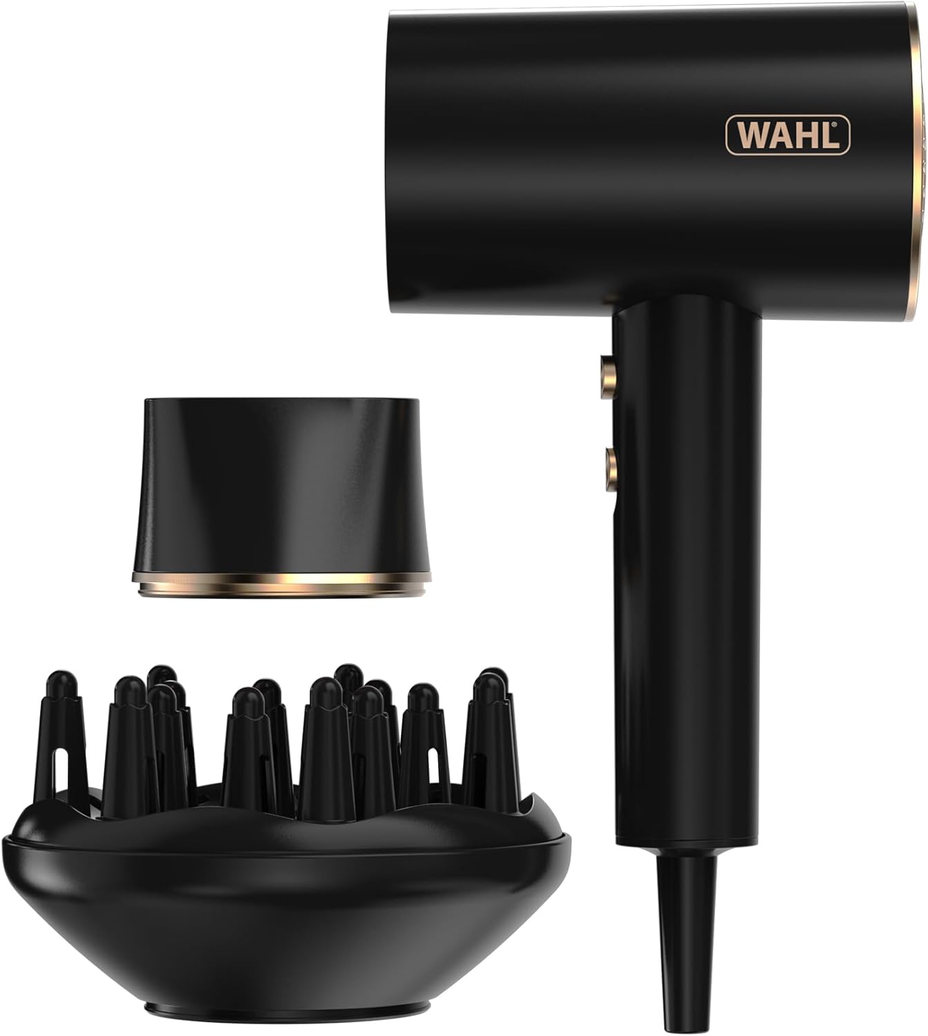 Wahl Ionic Flow Hair Dryer, Lightweight with Diffuser & Concentrator Nozzle
