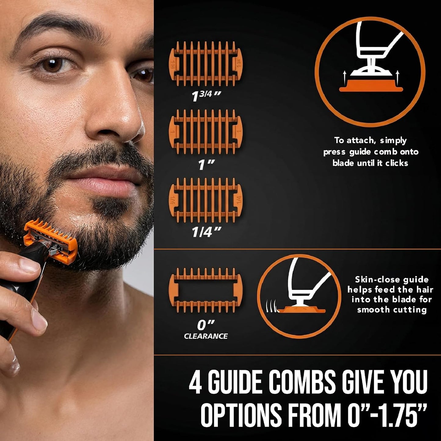 Wahl Trim Ninja Hybrid Electric Razor & Beard Trimmer – No Blade Replacement, Face-Safe, Wet & Dry, Double-Sided Stainless Steel Blade