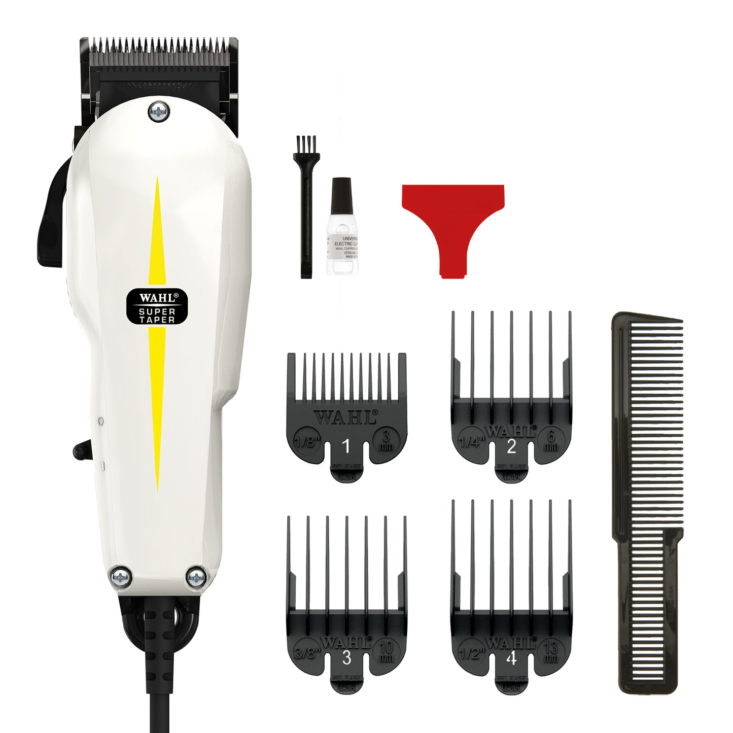 WAHL Super Taper Professional Corded Clipper, White