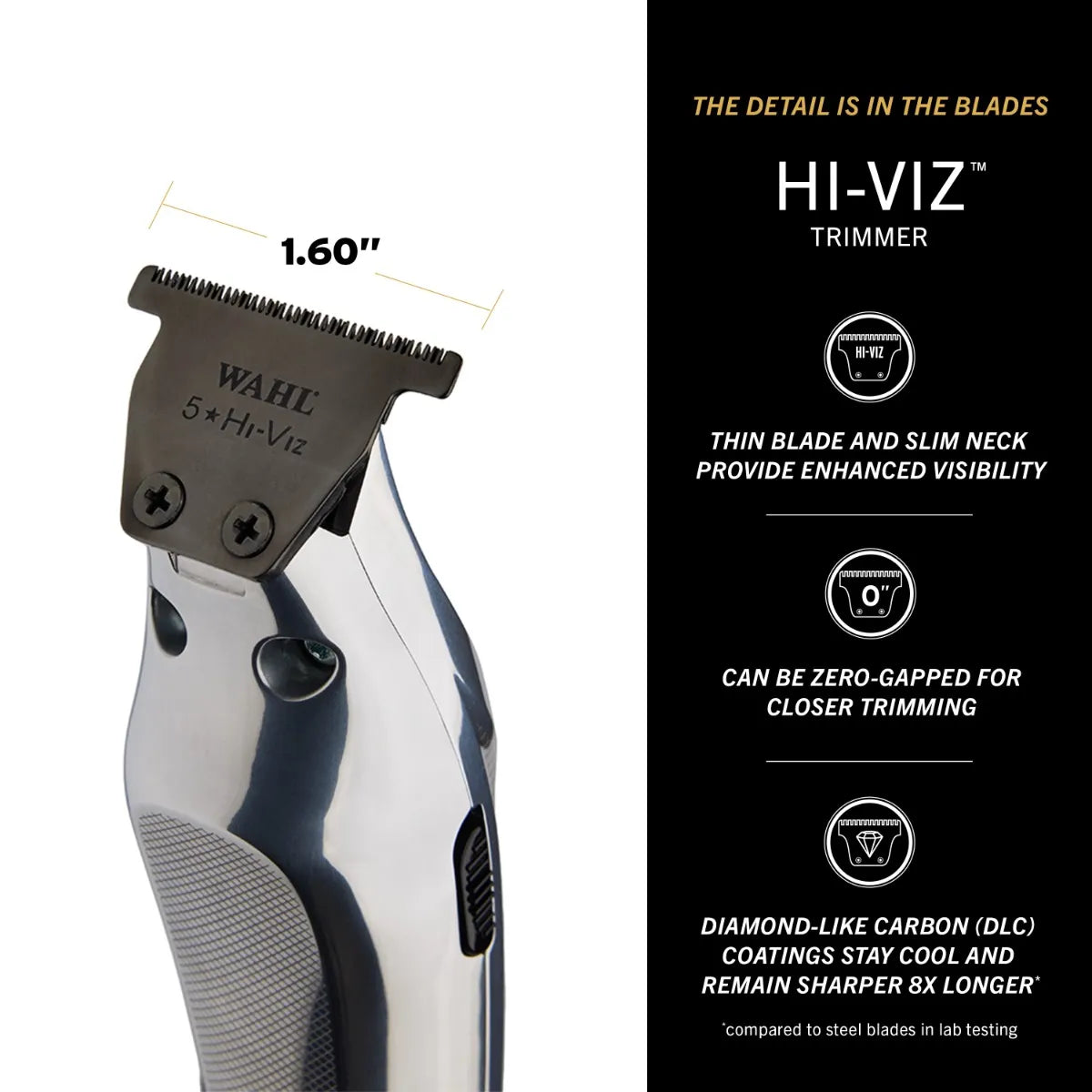 Wahl Professional Hi-Viz Trimmer, Precision Cutting, Adaptive Speed Control, 135-Minute Run Time
