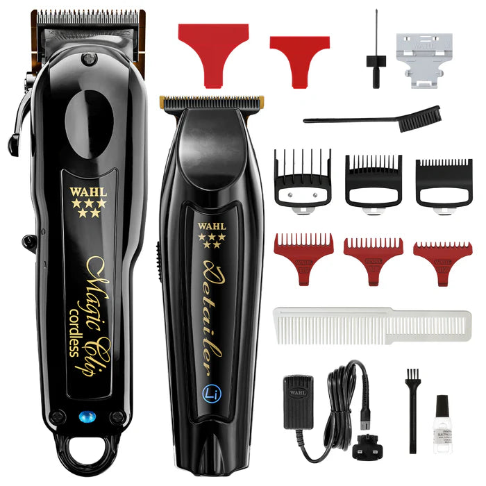 Wahl Professional Cordless Barber Combo, Cordless Magic Clip and Detailer Li, 100-Minute Run Time