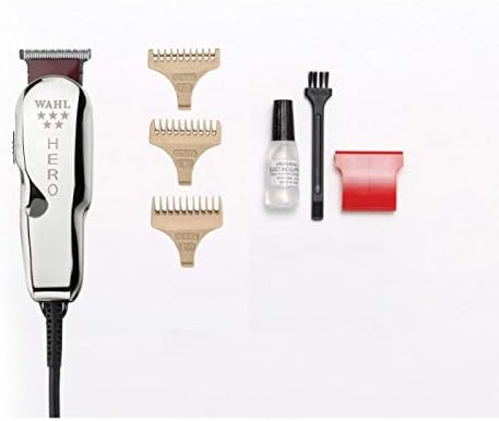 Wahl Professional 5 Star Hero Trimmer | Corded | 3 Attachment Combs | T-Blade