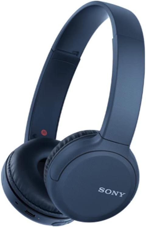 Sony Wireless Headphones WH-CH510: Wireless Bluetooth On-Ear Headset with Mic for Phone-Call, Black AND Blue