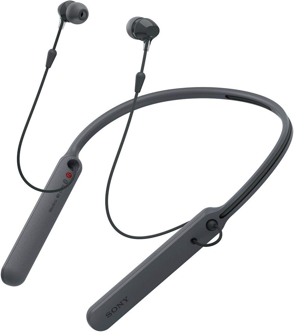 Sony - C400 Wireless Behind-Neck in Ear Headphone Black (WIC400/BZ)