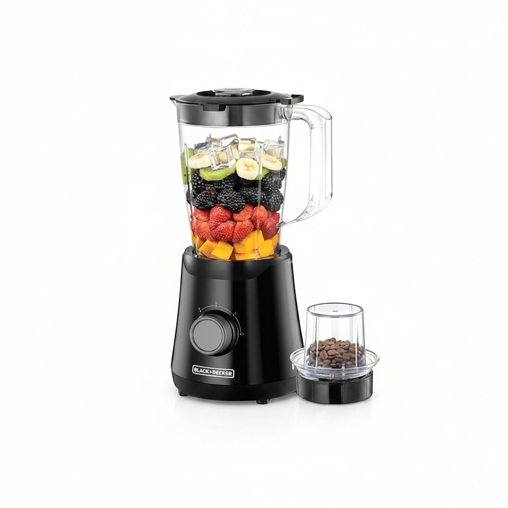 BLACK&DECKER 500W BLENDER WITH 1 GRINDER - BLACK BX530-B5