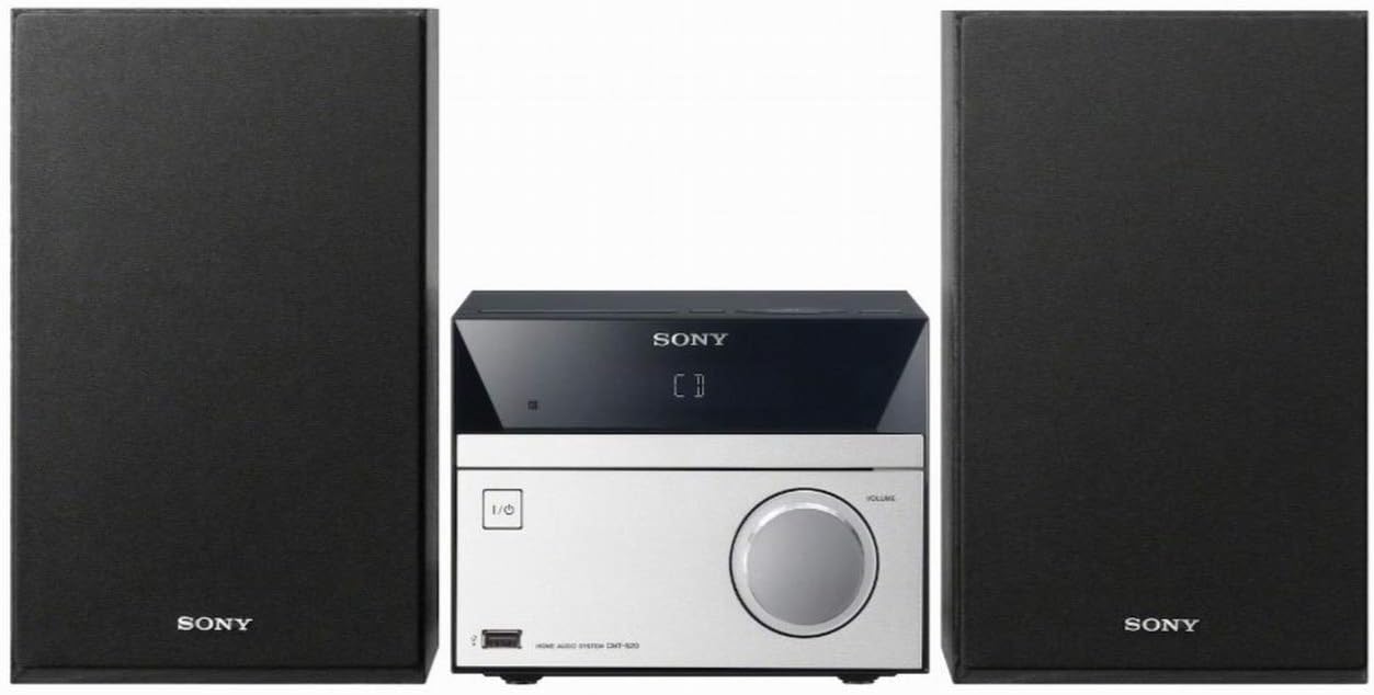 Sony CMT-SBT20 Compact Hi-Fi System with CD Bluetooth NFC - Black/Silver