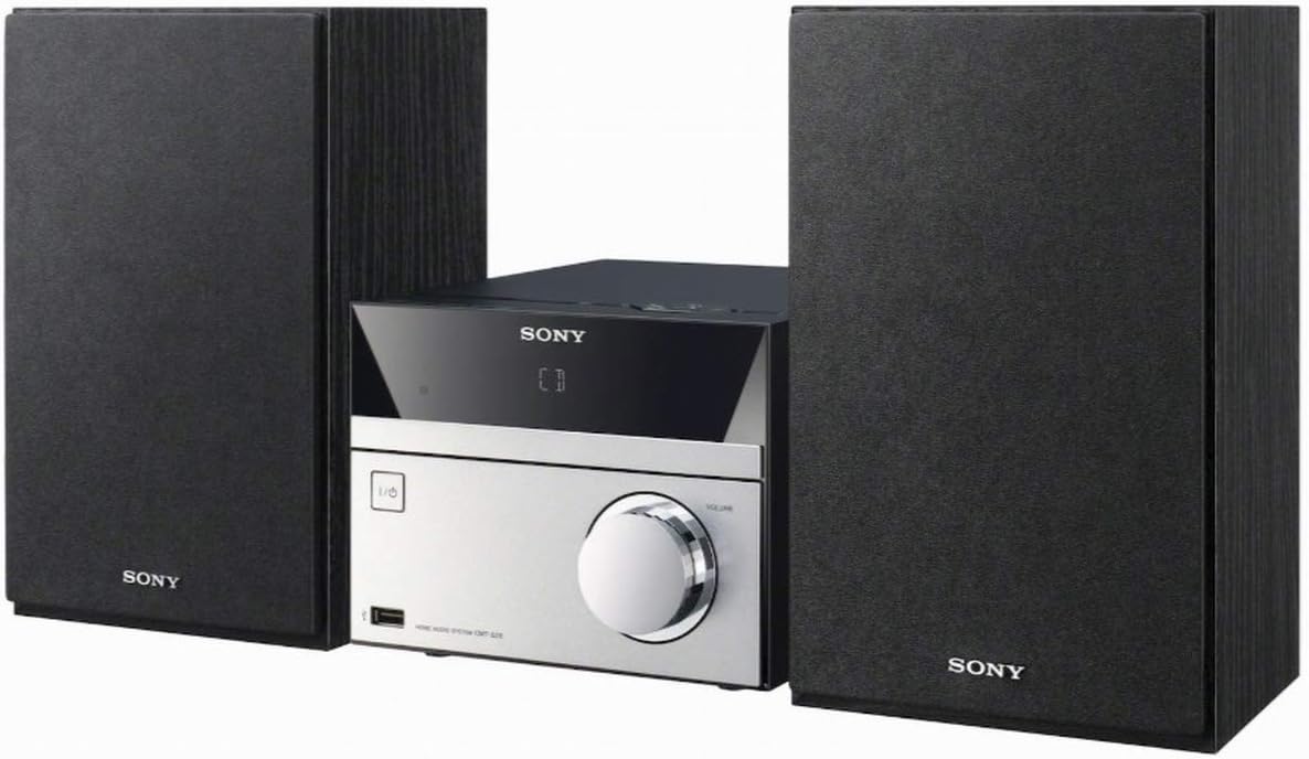 Sony CMT-SBT20 Compact Hi-Fi System with CD Bluetooth NFC - Black/Silver