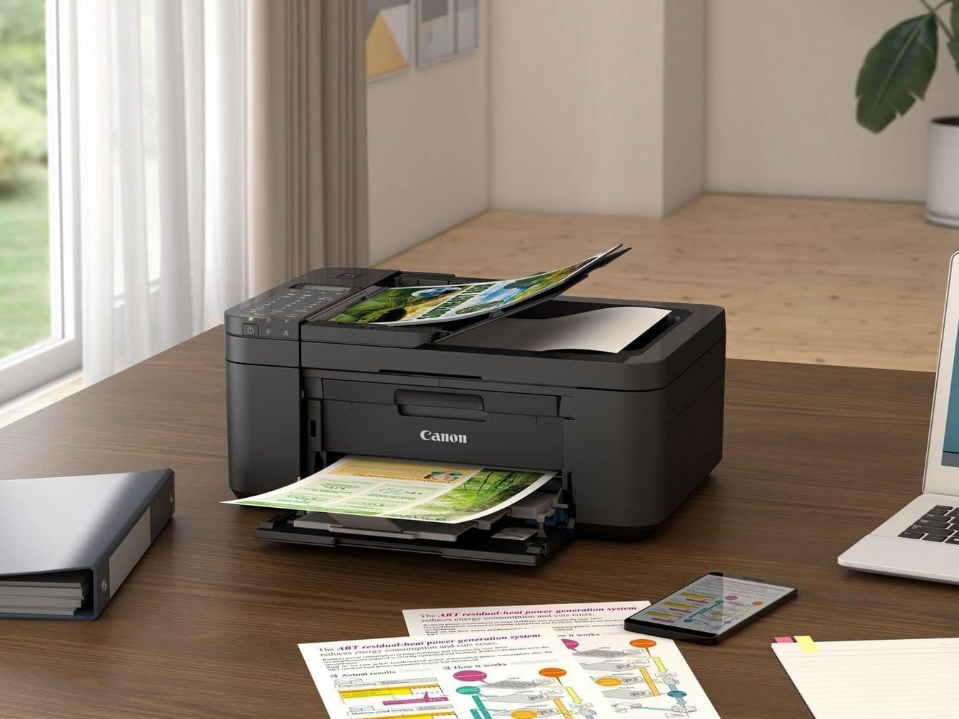 Canon PIXMA TR4640 Wireless Colour All-in-One Inkjet Photo Printer, Black, Smart, compact, easy-to-use: the perfect all-rounder for those working from home