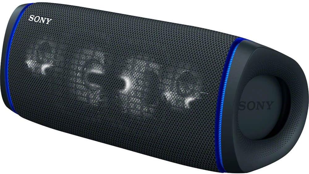 Sony SRS-XB43 EXTRA BASS Wireless Bluetooth Outdoor Speaker with 24-Hour Battery Life, IP67 Waterproof, USB-C Charging, Party Lights, Speakerphone - Black