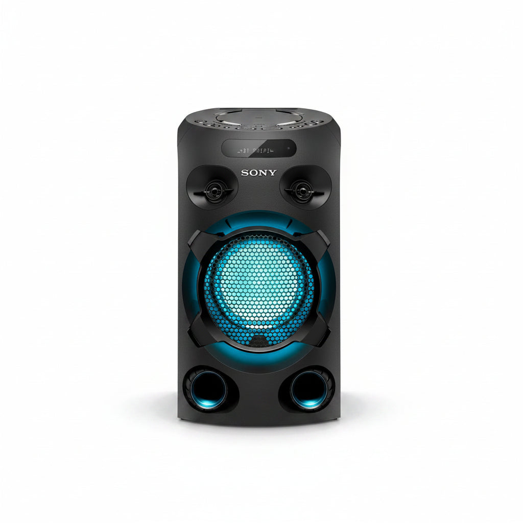 Sony MHC-V02 Home Audio Portable Party Speaker with Bluetooth, Karaoke and Jet Bass Booster