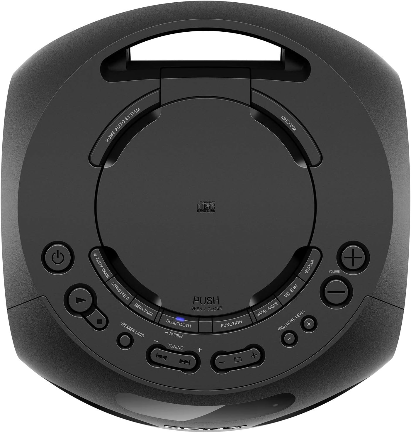 Sony MHC-V02 Home Audio Portable Party Speaker with Bluetooth, Karaoke and Jet Bass Booster