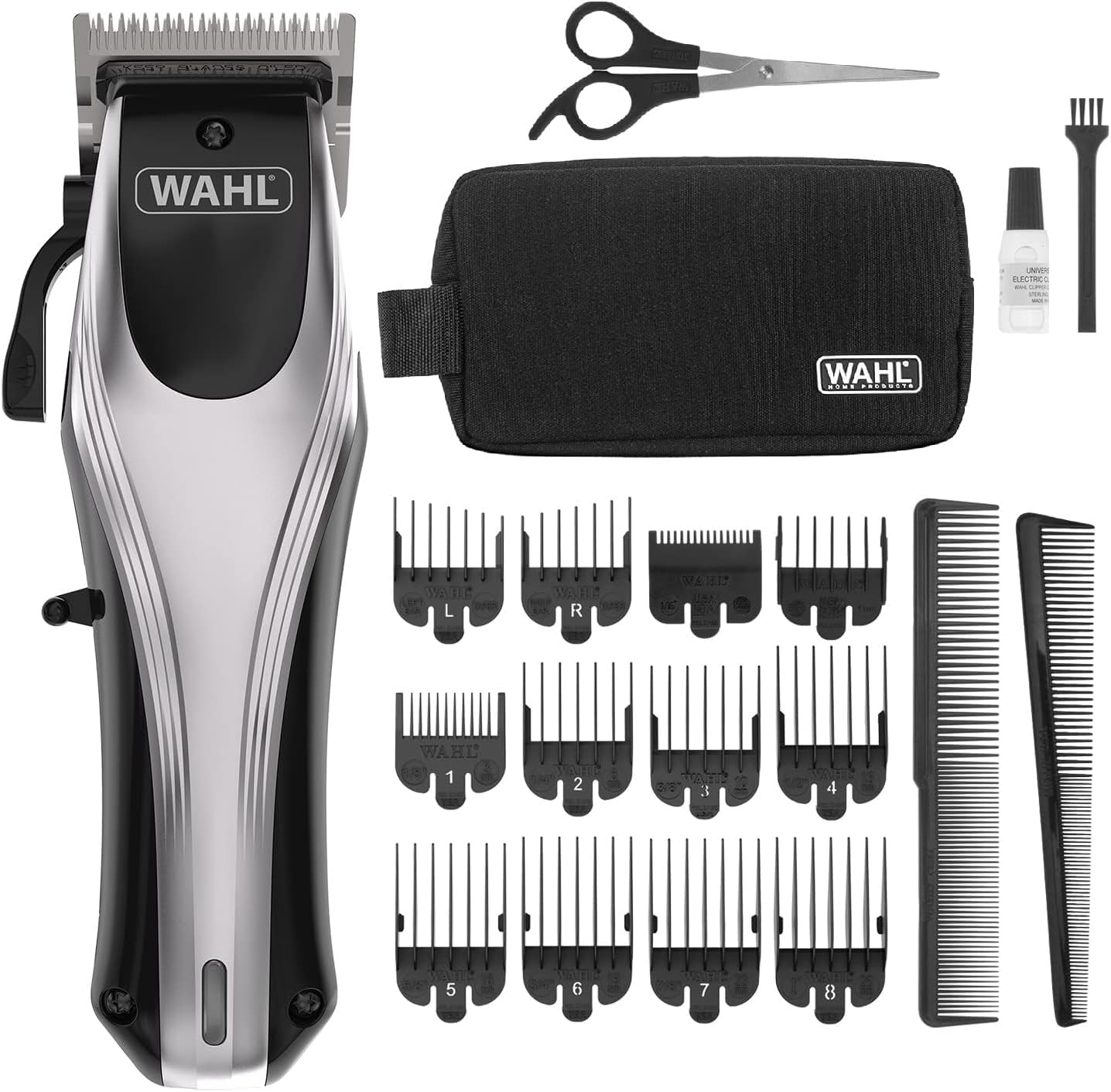 WAHL Multi Cut Pro Lithium Clipper with Long Lasting Battery | Quick & Smooth Cutting | Snag Free Precision and Comfortable Handling | Includes 12 Attachment Combs