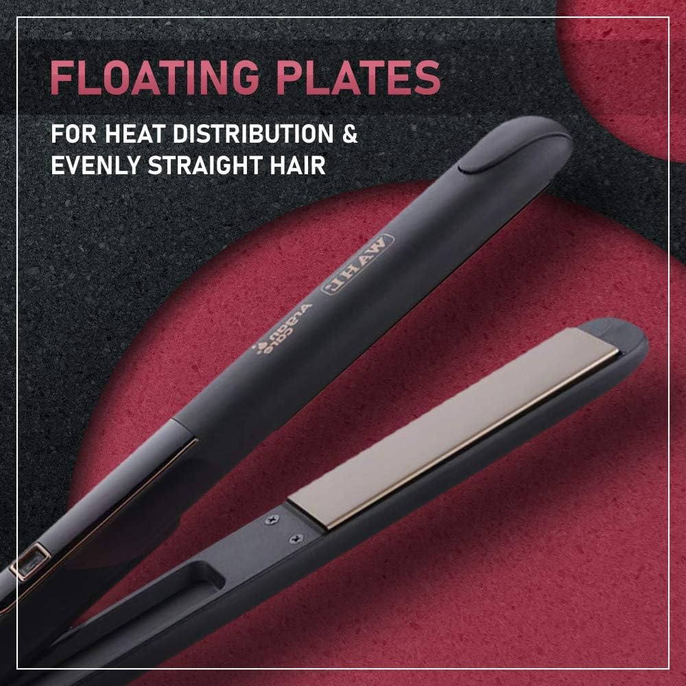 Wahl Pro Shine Argan Care Hair Straightener & Curler | Argan Oil Infused Ceramic Plates | Anti-Frizz Shine | LED Display | 180°C–230°C | Auto Shut-Off | 3m Professional Cord