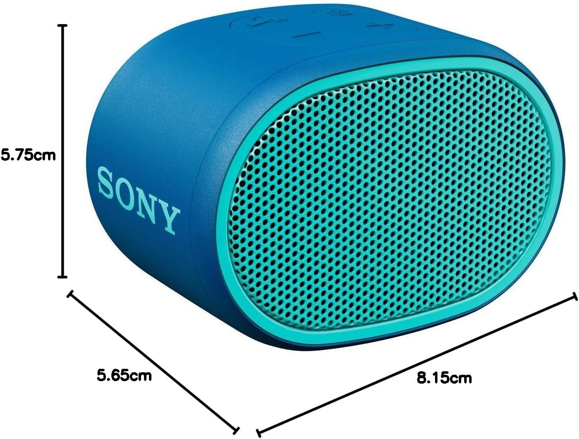 Sony SRS-XB01 Compact Portable Bluetooth Speaker: Loud Portable Party Speaker - Built in Mic for Phone Calls Bluetooth Speakers  BLACK,BLUE AND RED