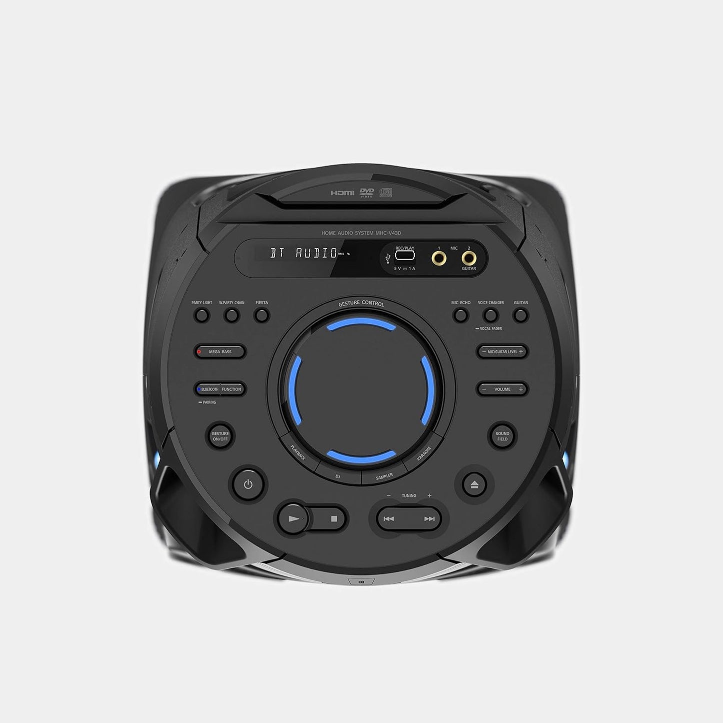 Sony High Power Audio System With Bluetooth Technology | V43D Hifi Home Audio System With Party Light - MHC-V43D