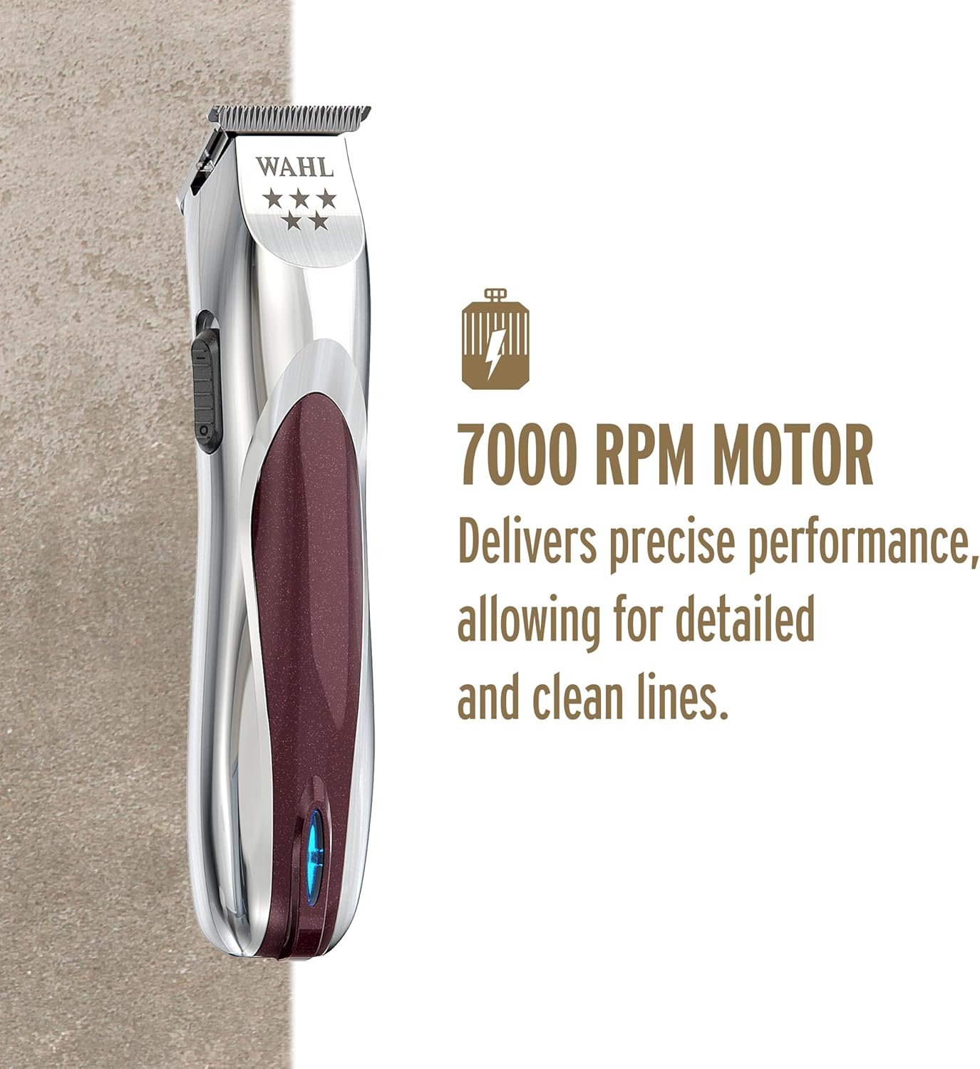 Wahl 5 Star A•LignTrimmer, Cord/Cordless Lithium Ion Trimmer, Professional Hair Trimmers, Detailing and Outlining, Lightweight, Ergonomic, Zero-Gap Adjustable, Compact T-Blades, Barbers Supplies