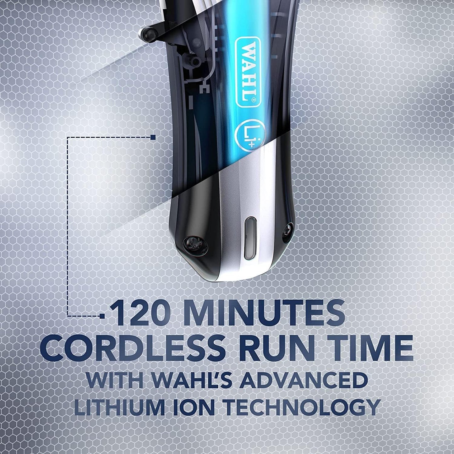 WAHL Multi Cut Pro Lithium Clipper with Long Lasting Battery | Quick & Smooth Cutting | Snag Free Precision and Comfortable Handling | Includes 12 Attachment Combs