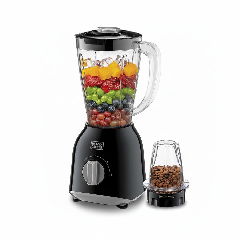 Black & Decker 400W BLENDER WITH GRINDER AND EXTRA JAR BX365J-B5