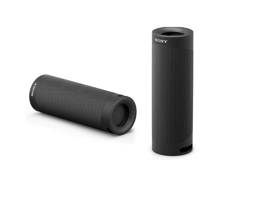 Sony SRS-XB23 EXTRA BASS Wireless Bluetooth Portable Lightweight Travel Speaker, IP67 Waterproof & Durable for Outdoor, 12 Hour Battery, USB Type-C, Removable Strap and Speakerphone, Black and blue