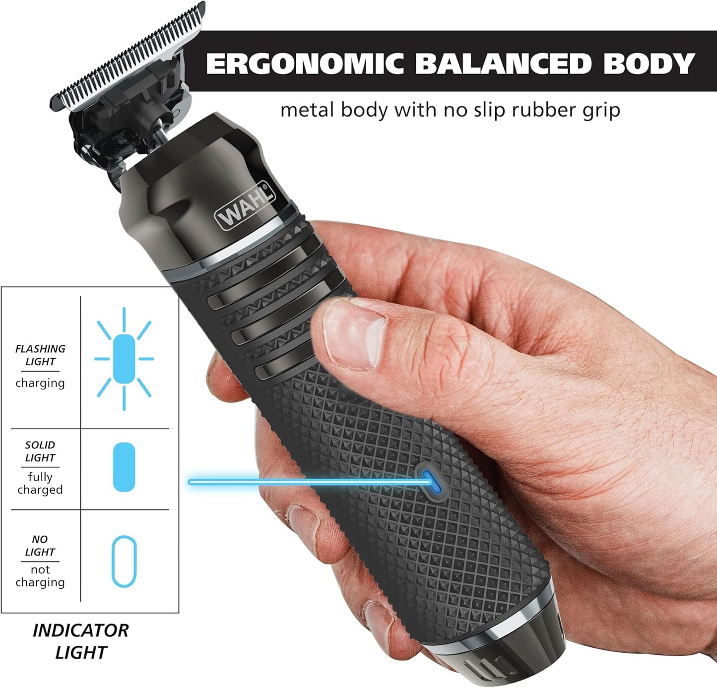 Wahl USA Pro Series High Visibility Skeleton Style Trimmer – Cordless Lithium-Ion USB Rechargeable All-in-One Beard, Hair, and Close Cutting Trimmer for Men with Near Zero Gap Precision Blades
