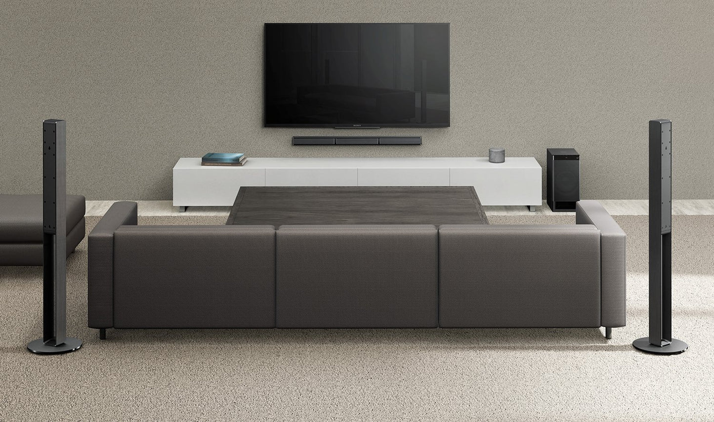 Sony HT-RT40 Real 5.1ch Dolby Audio Soundbar for TV with Tall boy Rear Speaker & Subwoofer, 5.1ch Home Theatre System