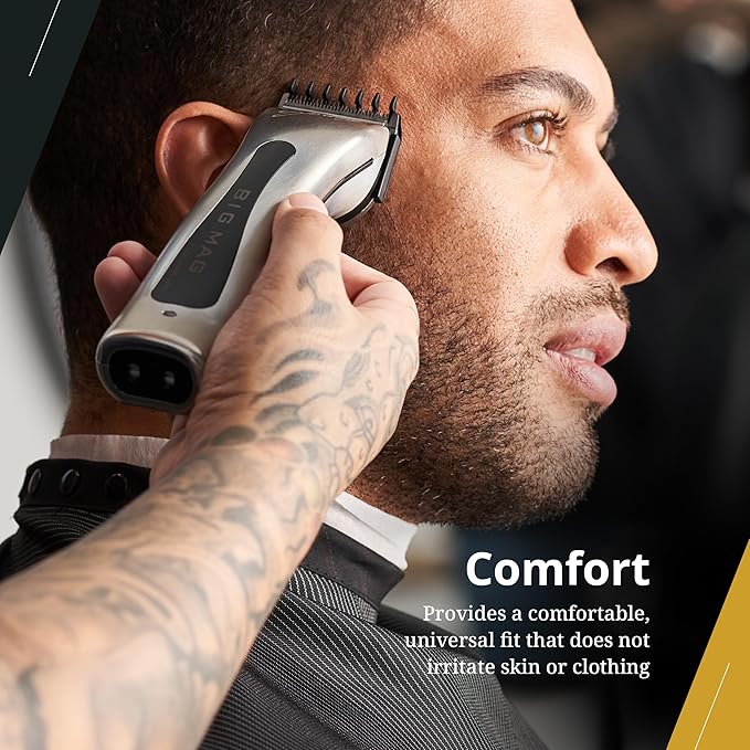 Wahl Professional 5 Star Series Barber Cape, Water and Bleach Resistant, Polyester, Snap Closure for Professional Barbers and Stylists