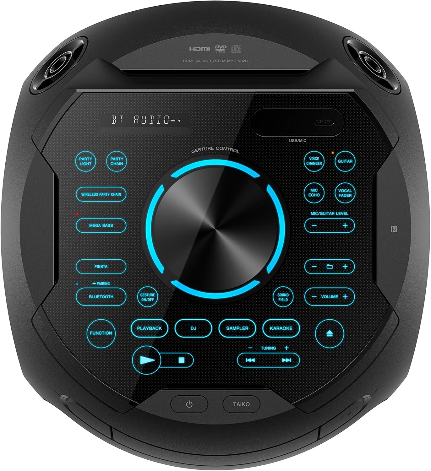 Sony MHC-V82D | High Power Party Speaker with Bluetooth, 360˚ and Long Distance Bass Sound | V82D Music System