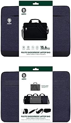 Green PULITO SHOCKPROOF LAPTOP BAG 15.6" , Blue | GNPSLBBL