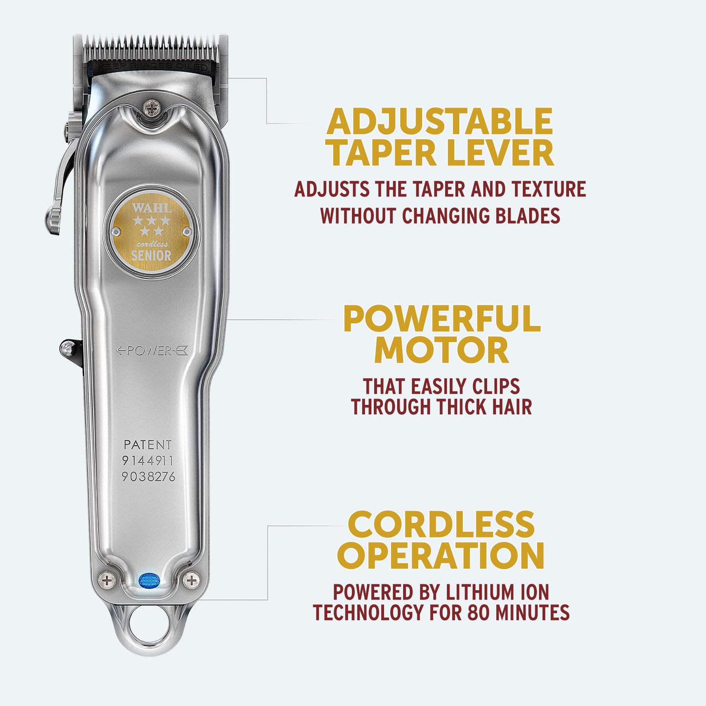 WAHL Professional - Senior Professional Cordless Clipper Metal Edition