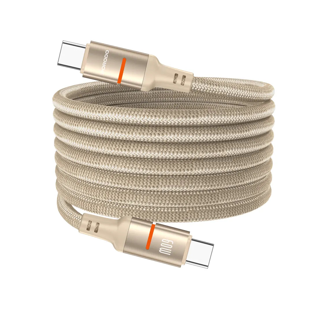 Porodo 60W C to LIGHTNIN Magnetic Braided Cable -
