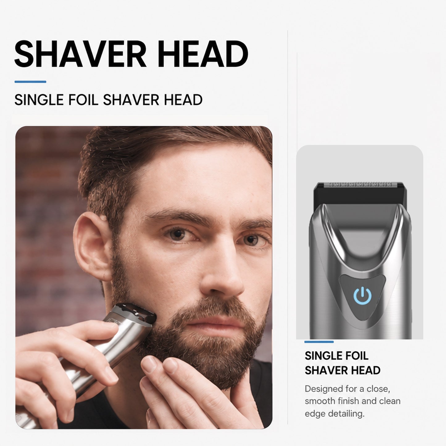 WAHL Lithium Ion Stainless Steel Grooming Kit, Rechargeable Trimmer, Ear and nose attachments, Body detailer for multi grooming, 4 Combs for different grooming lengths, 6 hours Run Time