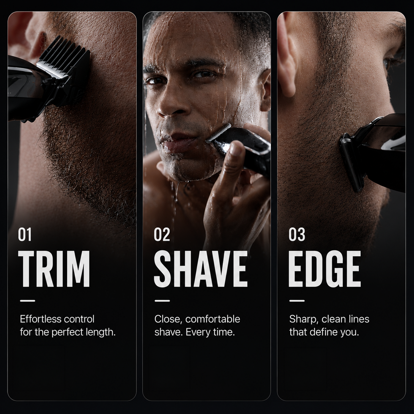 WAHL Aqua Blade Trimmer, Ultra-Close T-Blade For Wet & Dry Shaves, Long-Lasting Lithium-Ion Battery, Self-Sharpening Blades And Smart LED Indicator, 09899-927