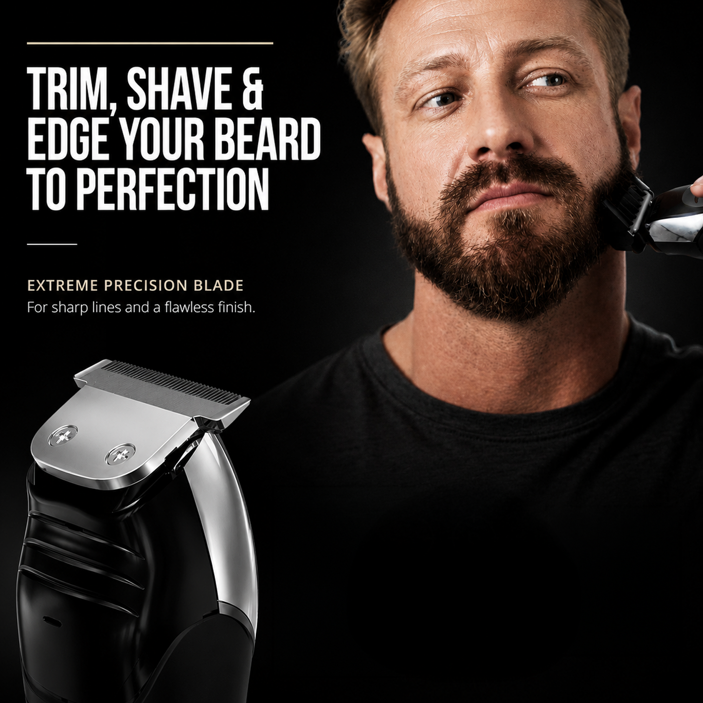 WAHL Aqua Blade Trimmer, Ultra-Close T-Blade For Wet & Dry Shaves, Long-Lasting Lithium-Ion Battery, Self-Sharpening Blades And Smart LED Indicator, 09899-927